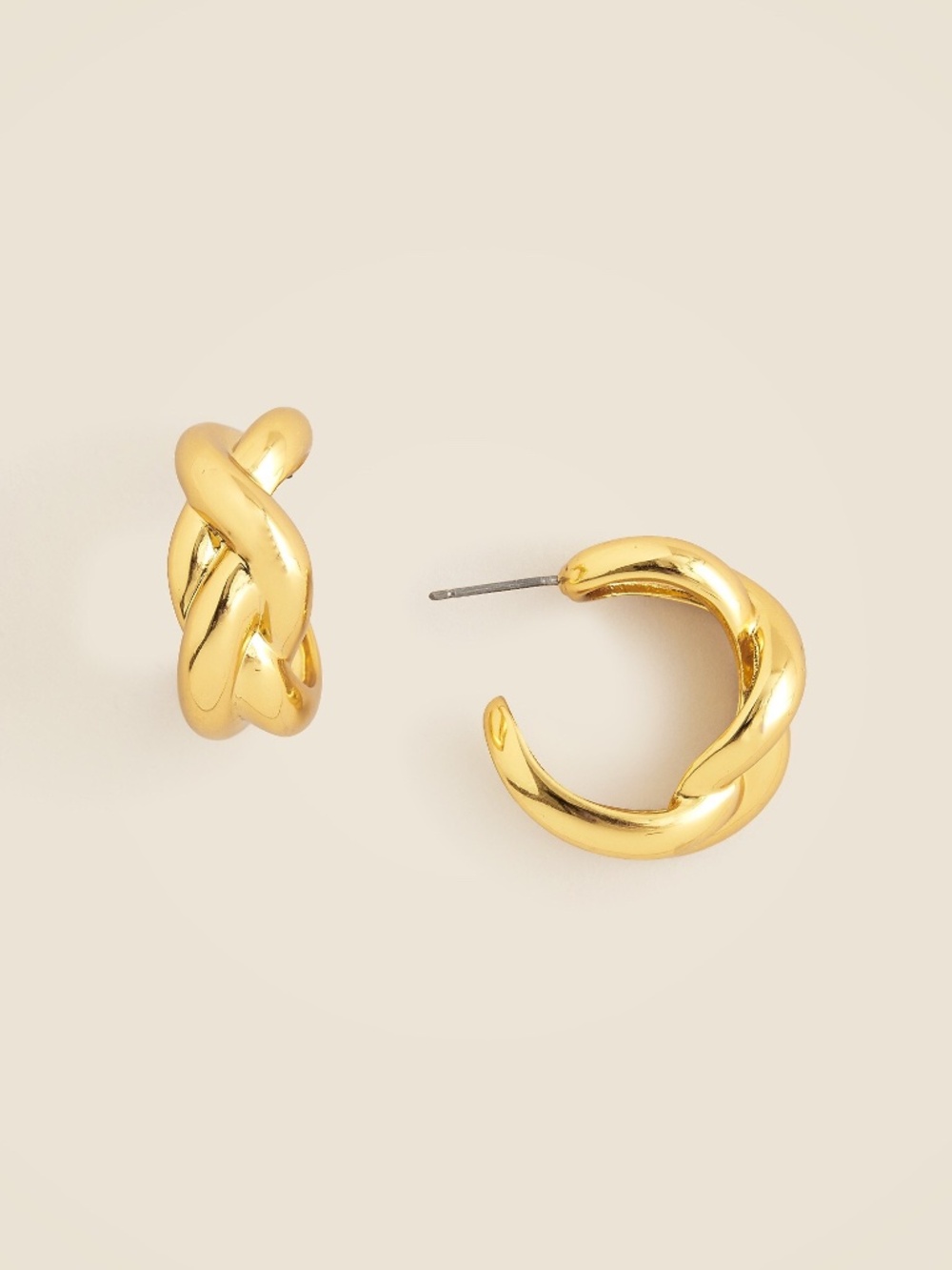 J.Crew Braided Hoop Earrings